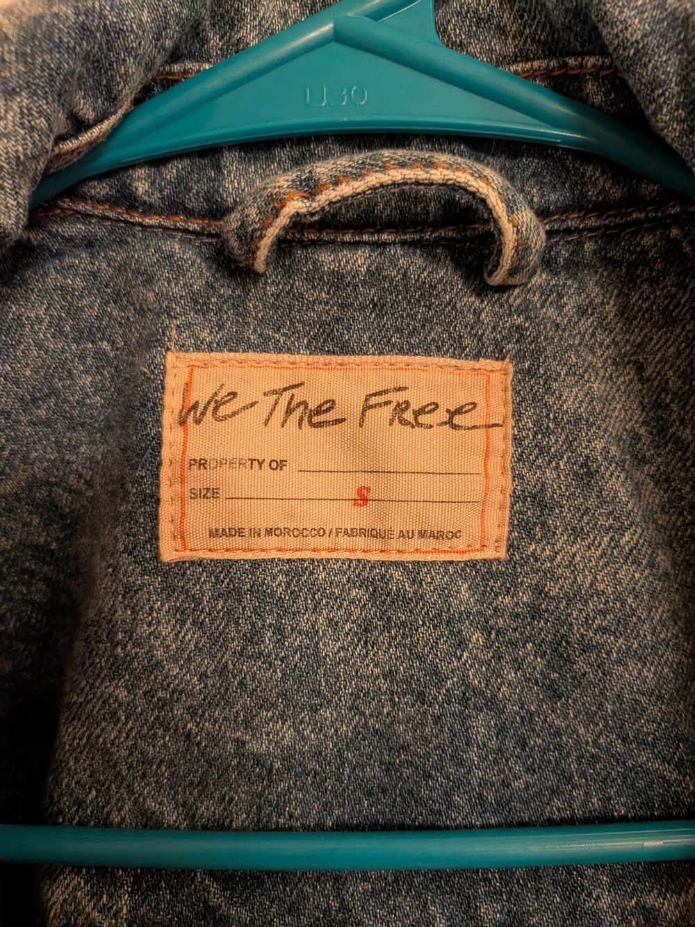 We The Free Light Wash Denim Jacket in Faded Blue - Picture 2 of 6